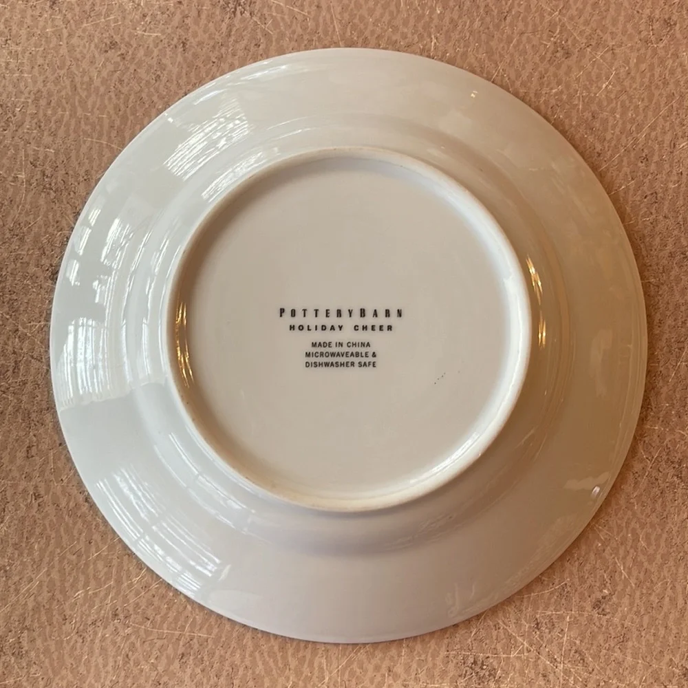 Pottery Barn Holiday Cheer Plates
